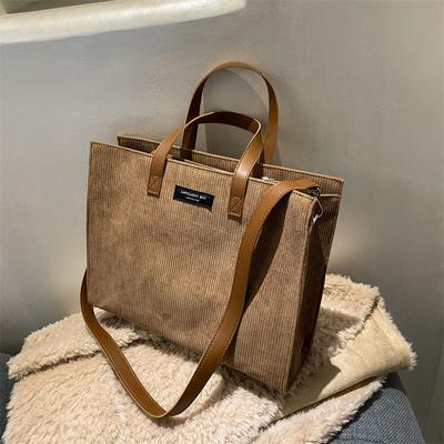 Versatile Crossbody Bag for Women Office Commuter Bag High Capacity Shoulder Bag Retro Shopper Shopping Bag New
