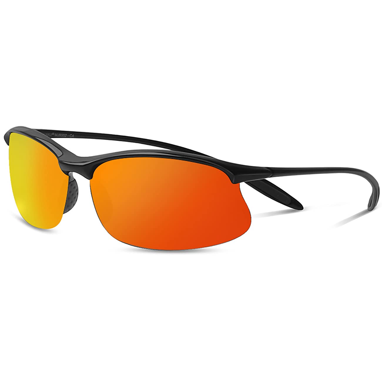 Óculos de Sol Esportivos MAXJULI para Homens Mulheres Armação Tr90 Inquebrável para Corrida Pesca Caminhada Outdoor MJ8002 orange