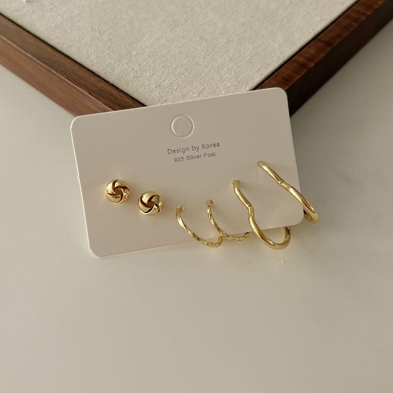 Exquisite Set, Earrings, Niche Design Earrings, Women's High-end Stud Earrings, Women's 6-piece Set