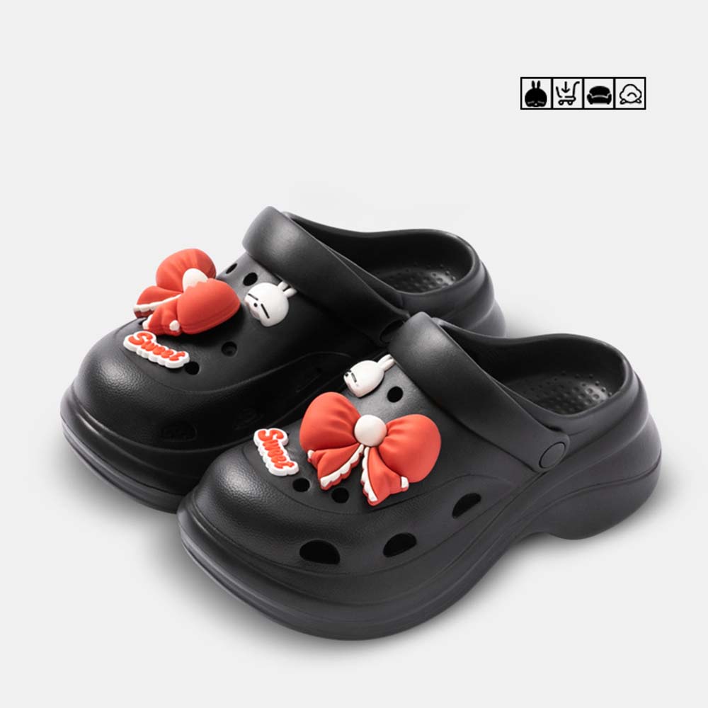 Modieuze Trendy Gaten Schoenen Cartoon Patroon Comfortabel En Licht Geschikt voor Dagelijks Vrije Tijd En Buitenactiviteiten van Meisjes