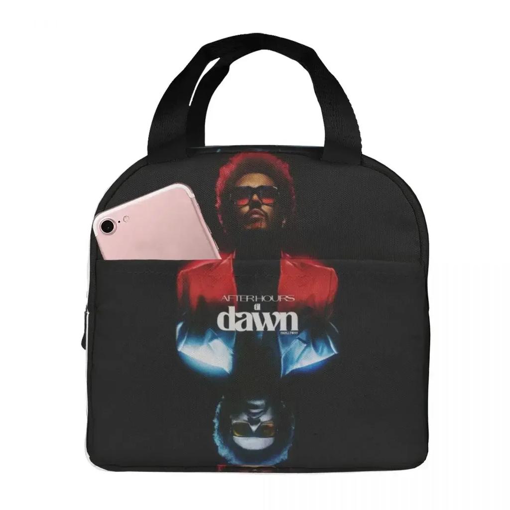 The Weeknd After Hours Till Dawn Tour Insulated Lunch Bag for Women Kids Portable Food Boxes Thermal Lunch Box Tote