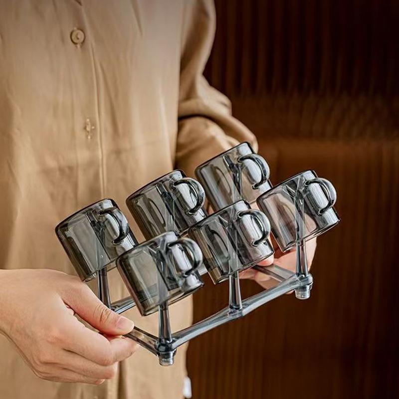 Multifunctional Water Bottle Drying Rack Bottle Drainer Rack Adjustable Spacing Retractable Cup Drying Rack Mug Cup Rack
