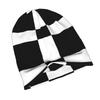 ZLIENSZUS Modern Checkered Beanie Hat for & - Chunky Checkered with Square, Streetwear Style Suitable for Casual Outfits, Layering for Layered Outfits