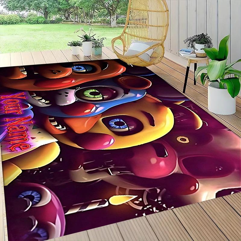 Custom Night Animatronic Terror Carpet Rug Soft Washable Anti Slip Home Living Room Sofa Mats Personalized Christmas Rug