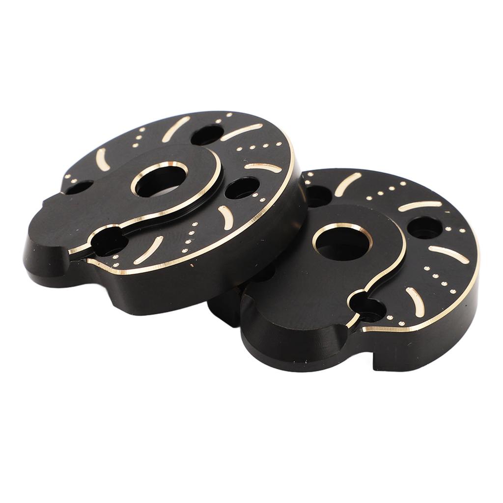 2pcs Portal Cover Plates Brass Portal Covers Weights for Capra for SCX10 III 1/10 RC Crawler Car Fro