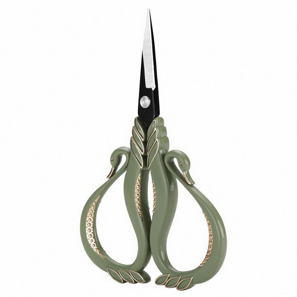 Retro Swan Embroidery & Tea Scissors - Ideal for Tea Bags, Fabric, Cross Stitch, Thread Cutting
