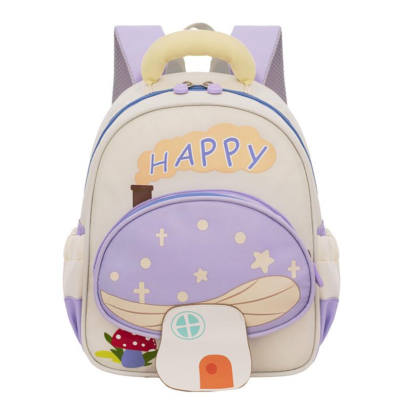 25*11*31cm 1pcs Kindergarten School Bags Girl's Birthday Gift Cute Mushroom Shaped Large Capacity Backpack Cartoon Lightweight Children's Bookbag