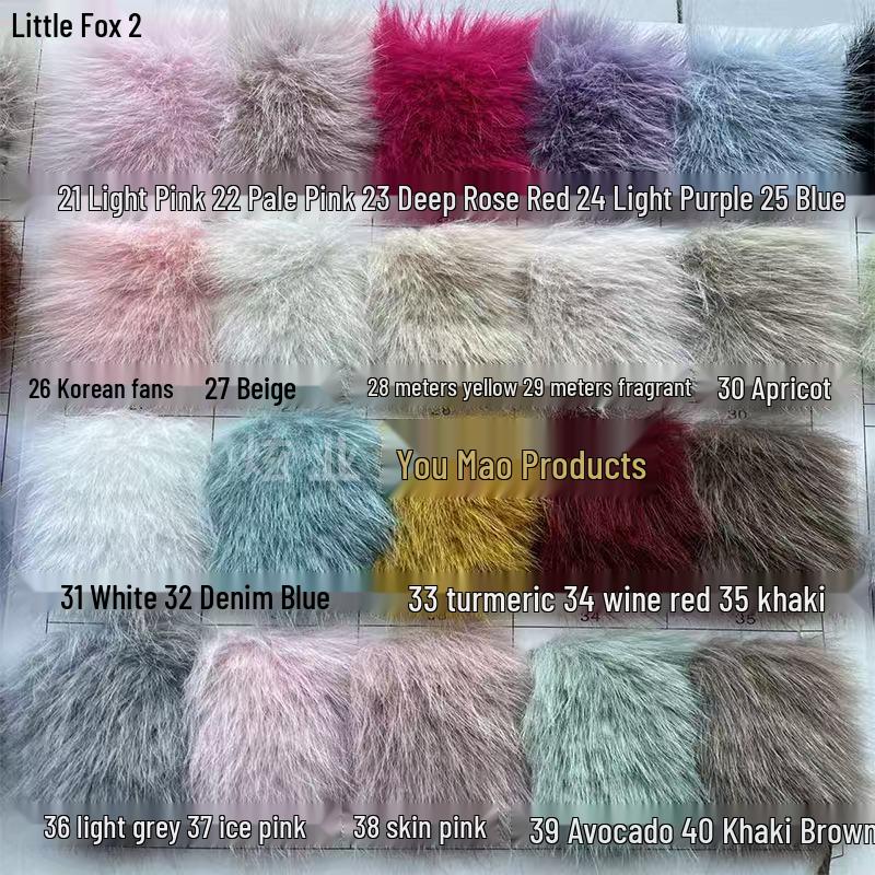 25cm Faux Fox Fur Tail Pendant Keychain for Bags & Accessories