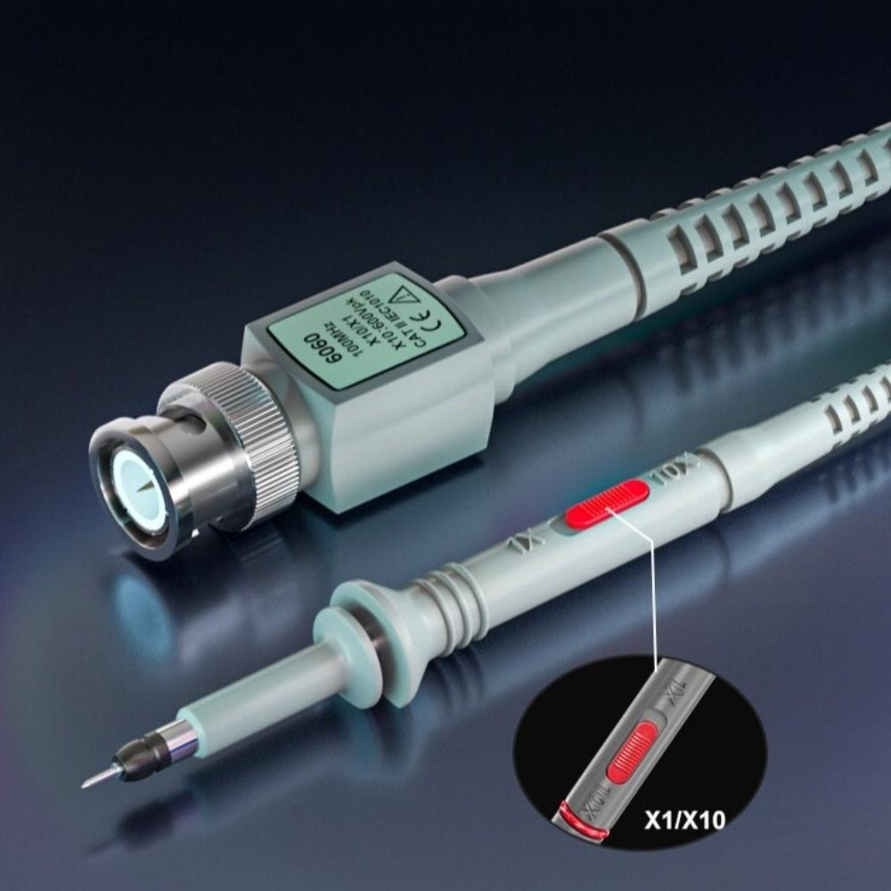 1/2pcs 100MHz BNC Oscilloscope Probe P6100 Test Probes Oscilloscope Measurement