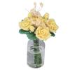 1:12 Dollhouse Yellow Rose Model Cute Simulated Miniature Clay Flower Decoration Accessories Gift
