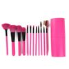 Hot Selling 12cs Professional Makeup Brush Set  Woman Vegan Hair Blue Pink Makeup Brush Set