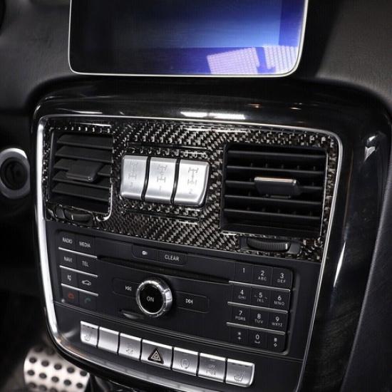 For Mercedes Benz G Class W463 13-18 Carbon Fiber Center Air Vent Outlet Cover