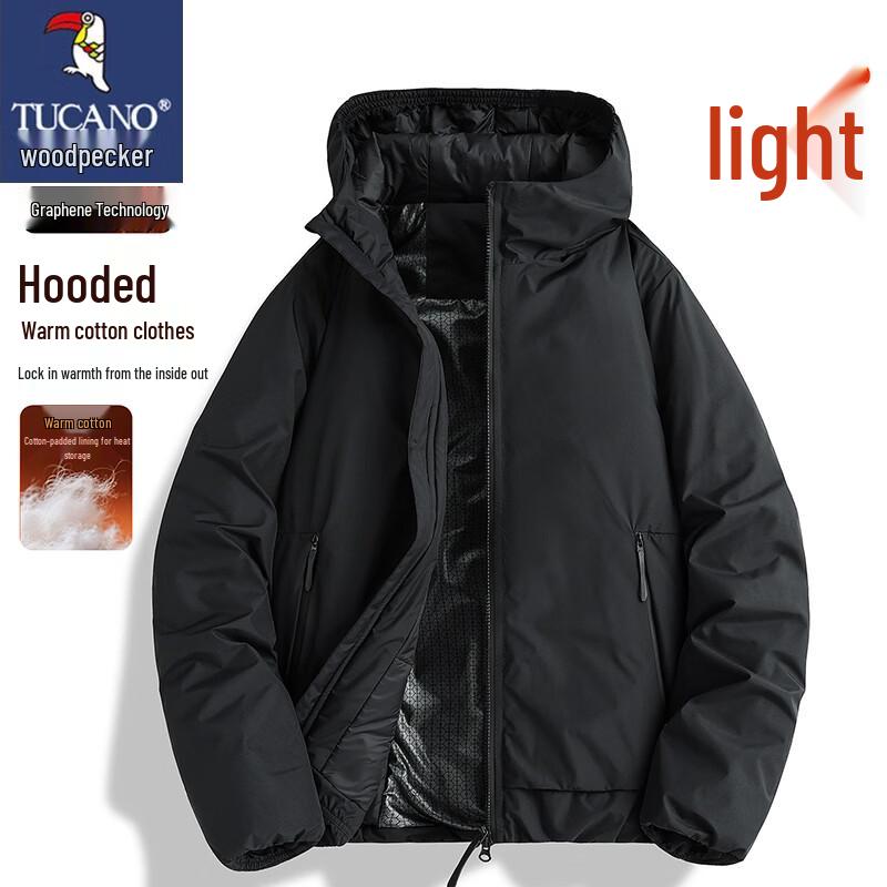 TUCANO Men's Winter Casual Hooded Padded Jacket