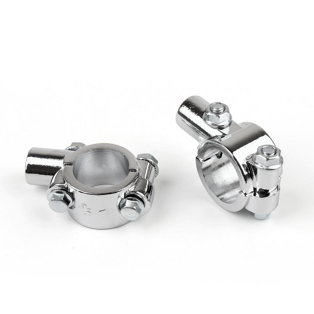 Motorcycle Bike 1" 25mm HandleBar 10MM Thread Mirror Mount Holder Clamp Adaptor