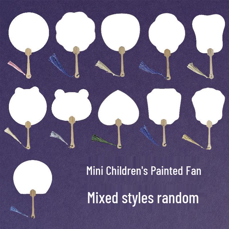 DIY Lacquer Round Fan Painting Set - Includes Pigment and Absorbent Paper