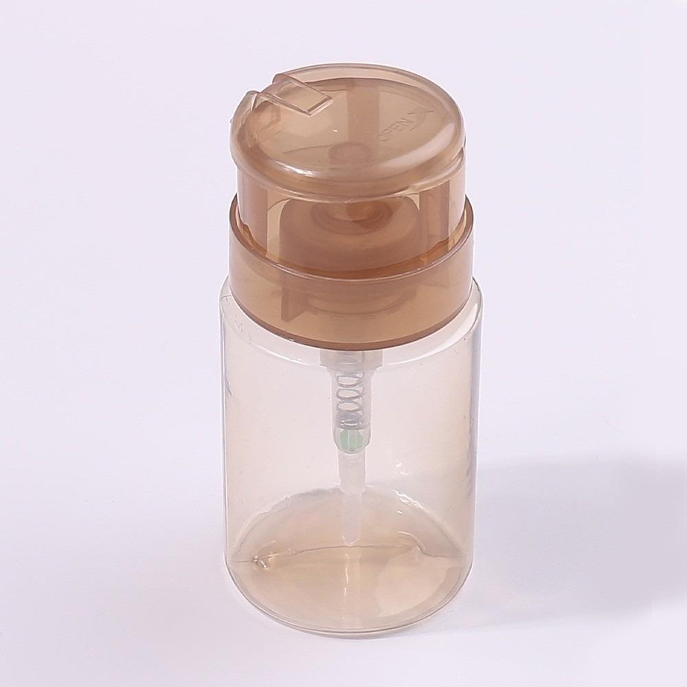 Empty Refillable Bottles Push-type Makeup Remover Bottle Pump Dispenser Bottle  For Nail Polish