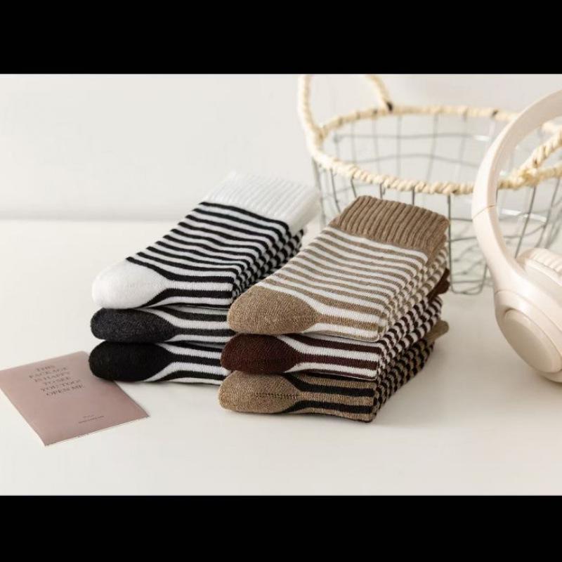 Extra Thick Fleece Lined Women's Wool Socks - Mid-Calf Length, Perfect for Autumn, Winter, Postpartum, Sleep, and Floor Wear