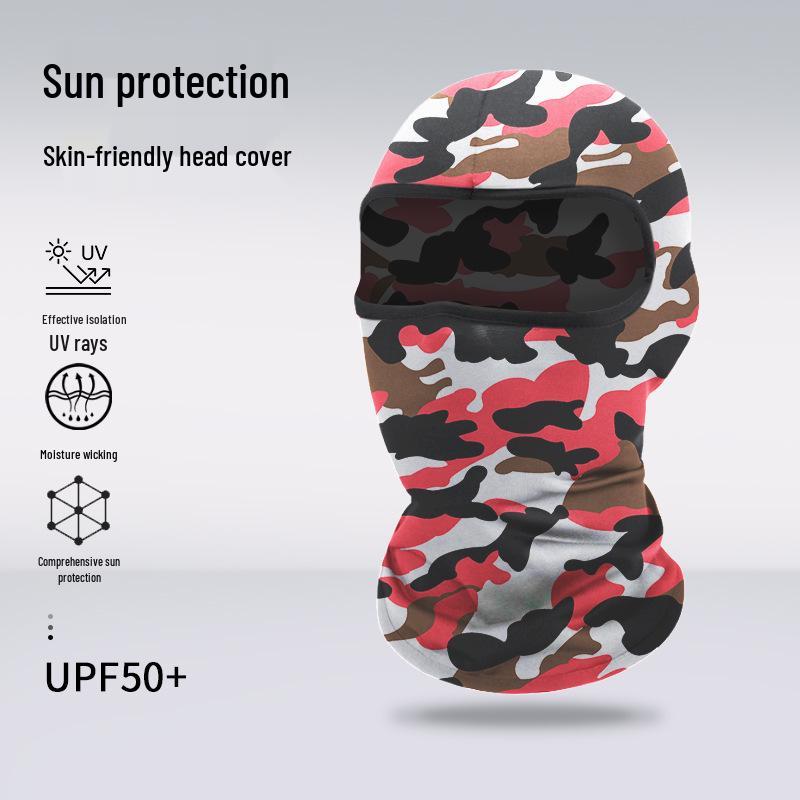 Atmungsaktive Sommer-Gesichtsmaske: Sonnencreme Sturmhaube für Radfahren, Klettern, Motorradfahren und Outdoor-Sportarten