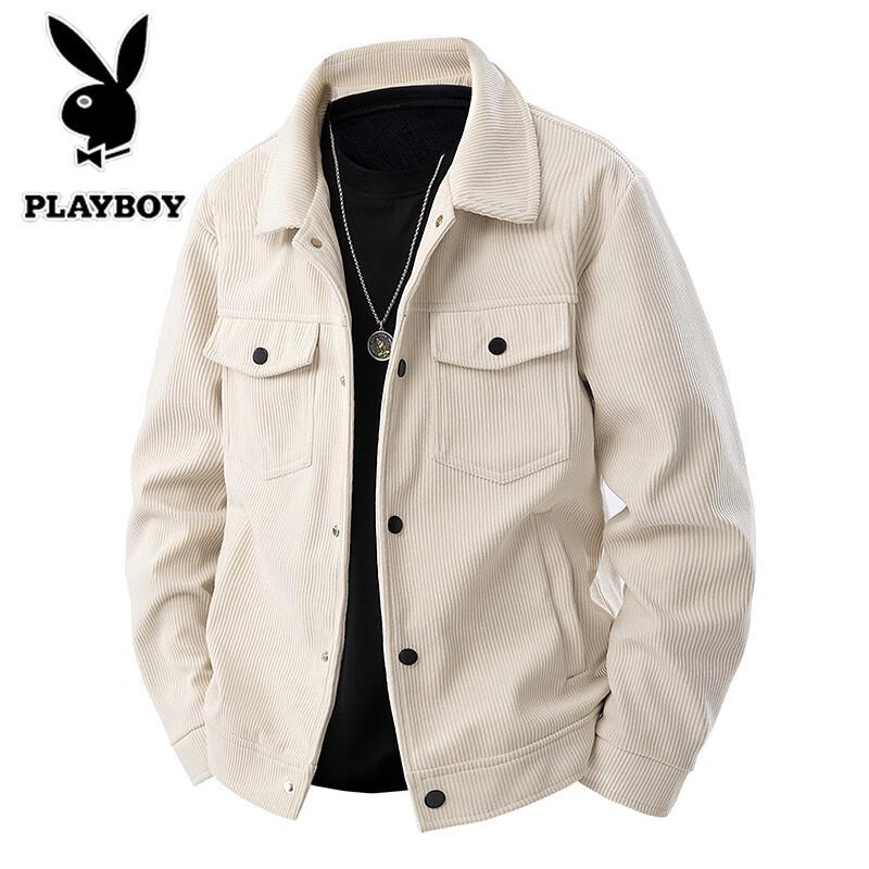 PLAYBOY Men's Corduroy Casual Jacket