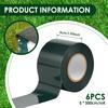 6Pcs Artificial Grass Glue Peel 5/15cmx5/10m Weather Resistance Self-Adhesive Synthetic Seaming Turf Tape for Lawn/Carpet Joint