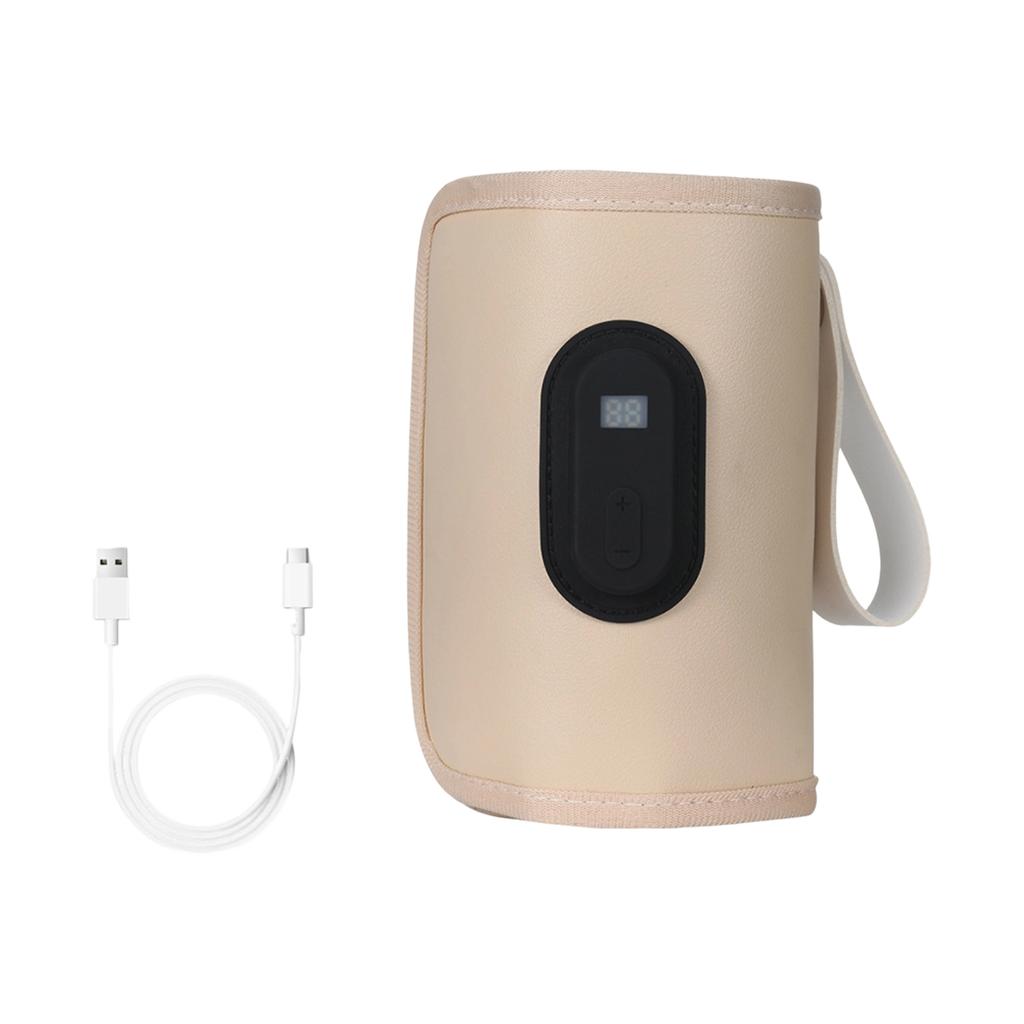 Flaschenisolierhülle mit Digitalanzeige, Milchwärmer, Tragbarer Thermostat, Konstante Temperatur für den Außenbereich, USB Universal