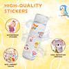 60Pcs Cartoon Animal Stickers Set for Kids Reusable Waterproof DIY Puzzle Learning Cognition Toys Cute Scene Stickers for Books