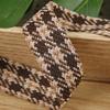 5 Yards Retro Classic Jacquard Ribbon Houndstooth Brocade Ribbon for Bows Bouquets Gift Wrapping Clothing Sewing DIY Accessories