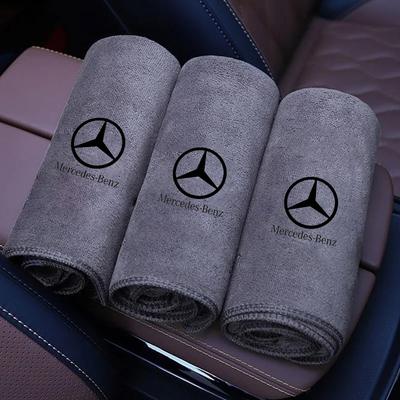 Car Microfiber Cleaning Towel Car Drying Towel Auto Washing Tools For Mercedes Benz W210 W222 W164 W203 W205 W251 CLK GLA ML WE11