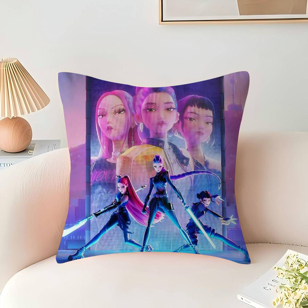 

K-pop Охотники на демонов Наволочка Мультяшный Подарок Наволочка для Подушки Декор Спальни Дома Дивана Кресла Сиденья Наволочка 12x12in 30x30cm