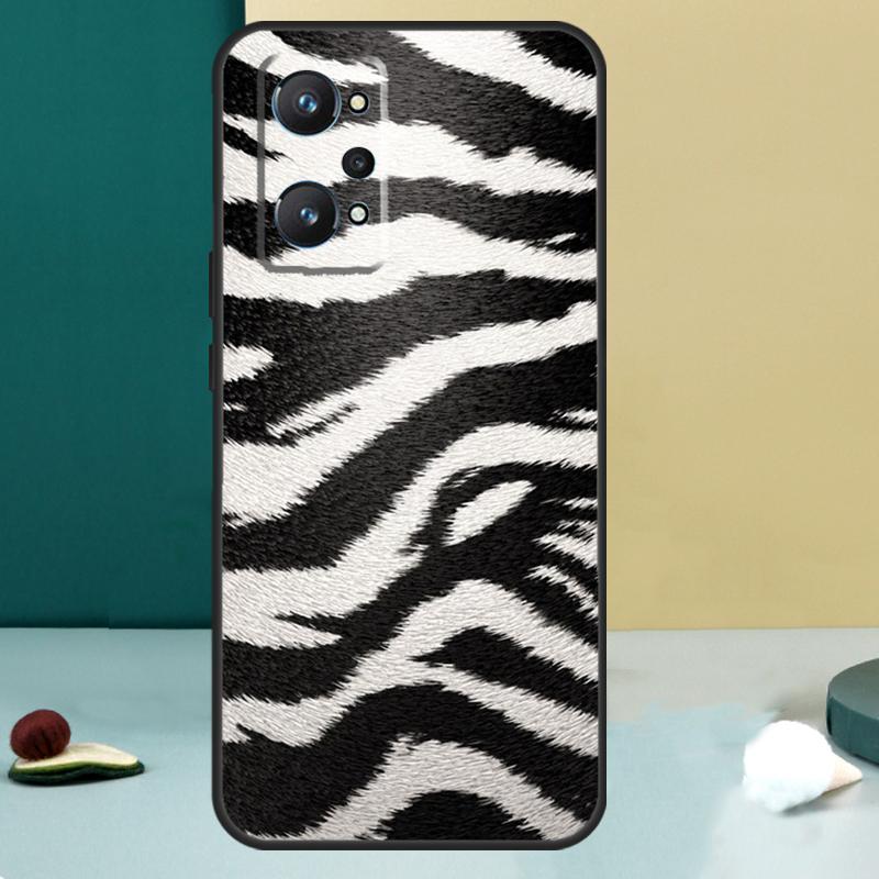 Zebra Skin Print For Realme GT 6T 5 6 GT 7 Pro C67 C75 C61 C55 C53 C51 C21Y C25S 10 11 12 13 14 Pro Plus Case