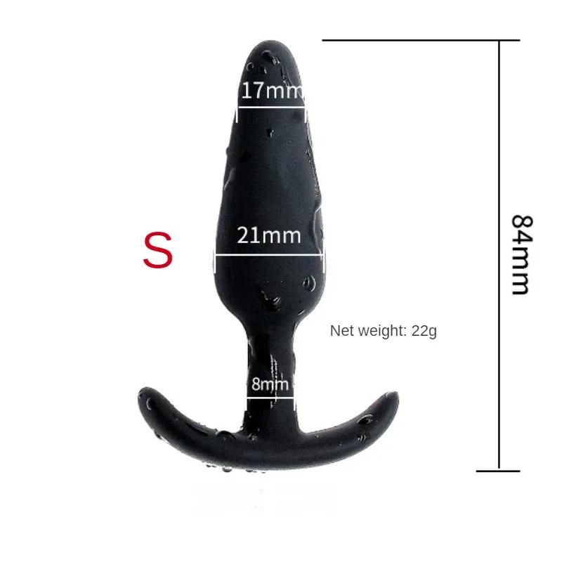 3 Sizes 100% Soft Silicone Adult Plug Butt Plugs Adult Sex Toy for Men Women Gay Unisex Couples Anal Prostate Trainer Massager