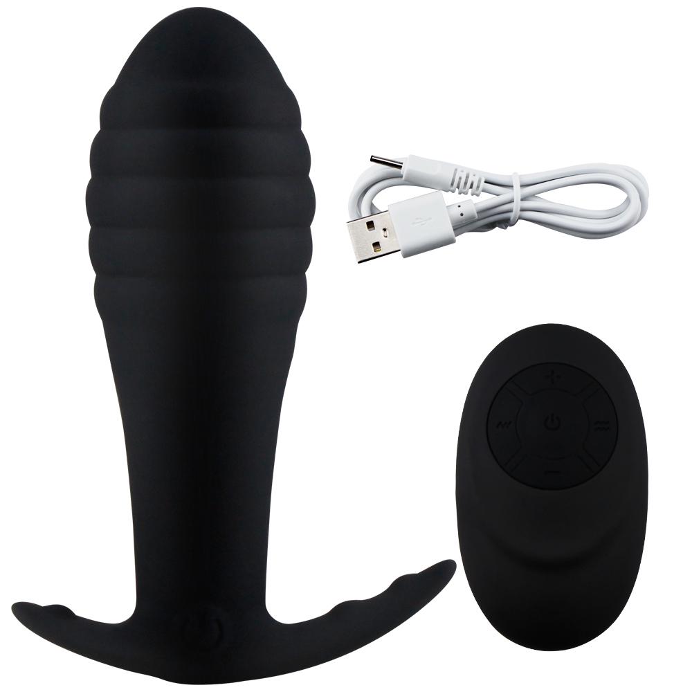 Prostate Massager Remote Control Anal Plug Vibrator Waterproof 10 Stimulation Modes Butt Anus Massager Silicone Sex Toy for Men