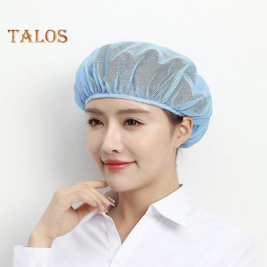 Reusable Bakery Hat Mesh Chef Cap Soft Breathable Friendly To Skin Washable Cooking Cap Protective Headwear