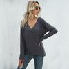 Women's V-Neck Knitwear, Long Sleeve