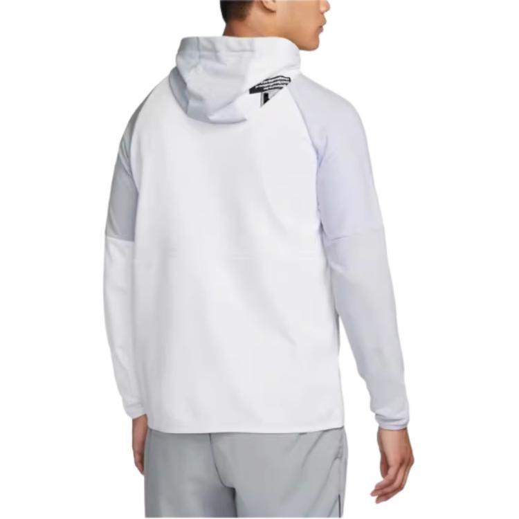 Nike Sweatshirts Men's White Hooded Moderate Cardigan DQ4788-085