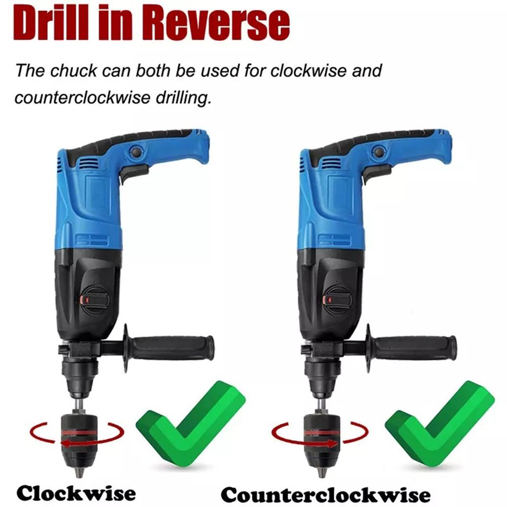 Keyless Drill Chuck 213mm 12inch for SDS PLUS 2 13mm Clamp Range Ergonomically Designed for Comfort and Efficiency