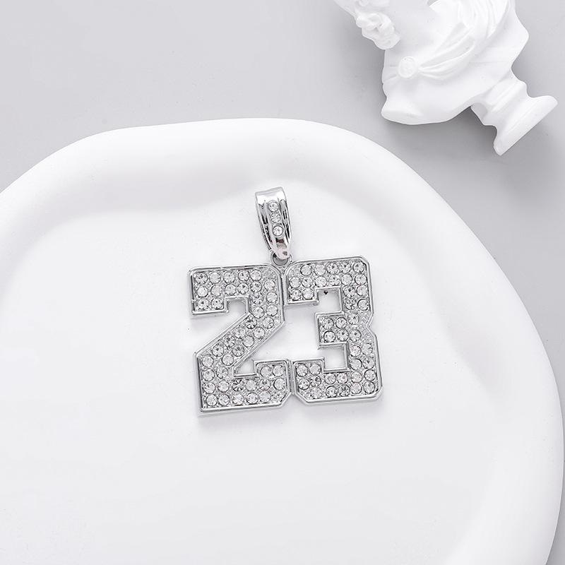 No. 23 Hip-Hop Pendant Necklace - Versatile Men's Sweater Jewelry