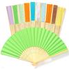 Practice Calligraphy painting fan Paper folding fan Hand-held fan for Wedding ceremony Outdoor activities Summer fashion