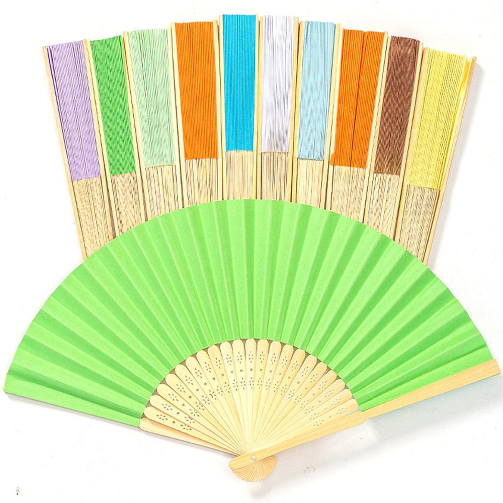 Practice Calligraphy painting fan Paper folding fan Hand-held fan for Wedding ceremony Outdoor activities Summer fashion