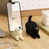 Creative Cat Phone Stand Cute Cat Model Phone Storage Rack Home Office Desktop Decoration Ornament Birthday Gift