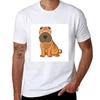 Shar Pei Tshirt Active Sports Short Sleeve Cotton Shirt Tshirt