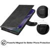 Coque portefeuille - Samsung - S22 Ultra - Noir - Verre trempé - Cuir PU
