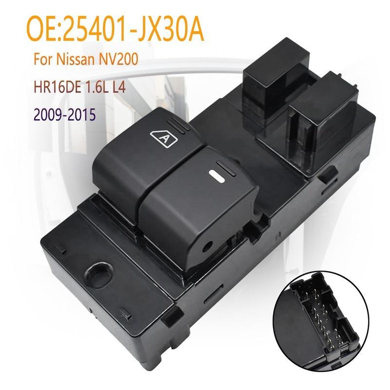 Car Accessories for Nissan NV200 HR16DE 1.6L L4 2009-2015 Front Left Electric Power Window Control Switch Lifter Button Parts
