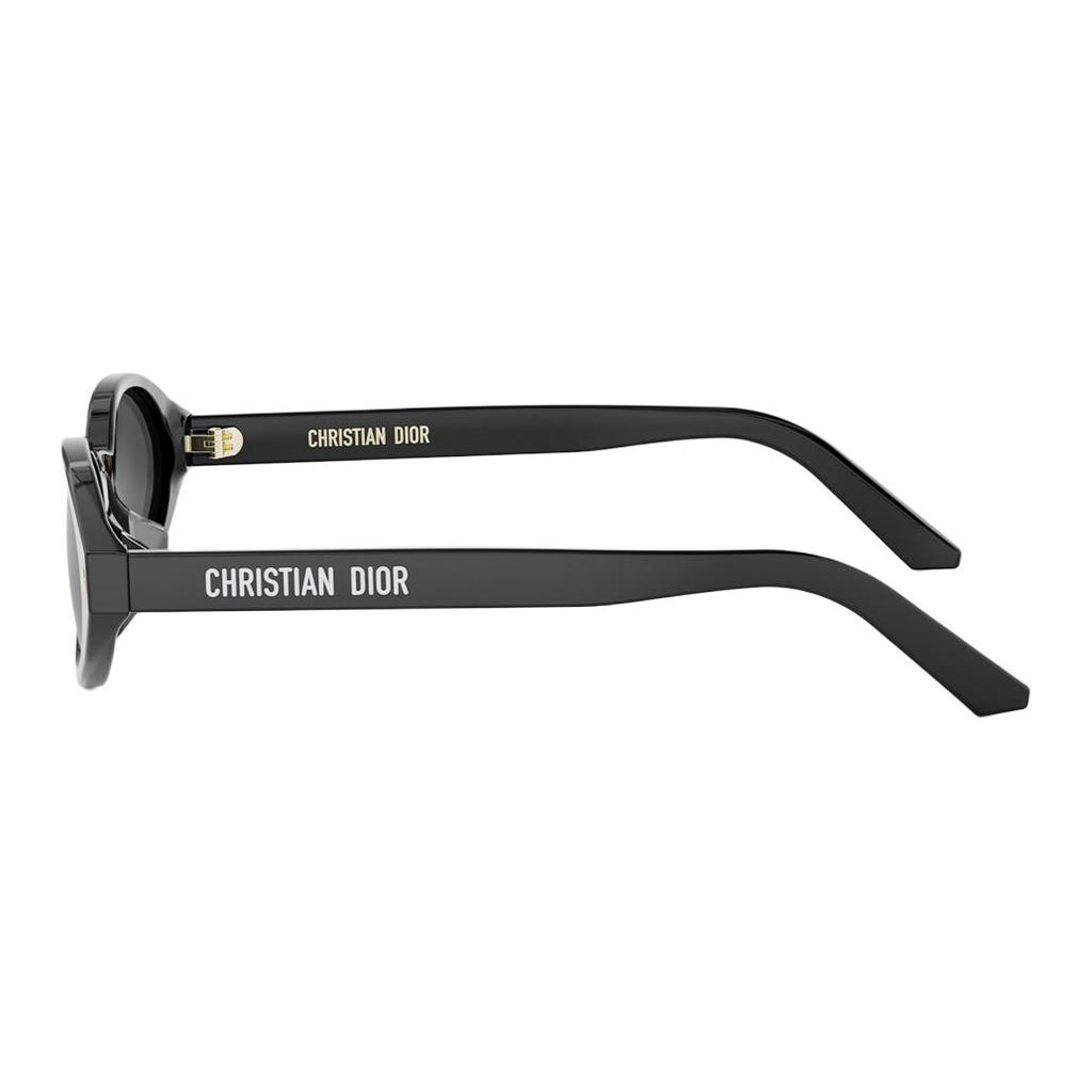 Dior Letter Logo Oval Sunglasses Unisex Sunglasses Black DIORPACIFIC-R1F-10A0