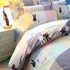 Single duvet cover Printed red quilt cover Thickened plant-cashmere cartoon multicolored bed cover 220x240 double bedding