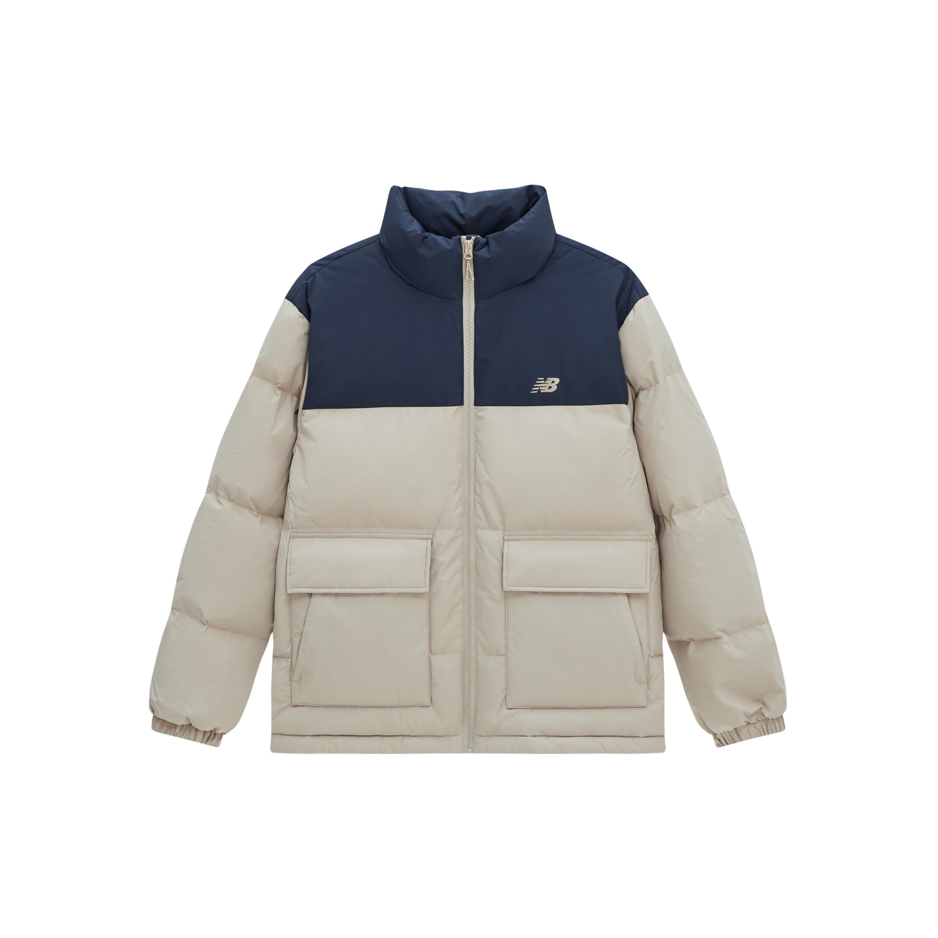 New Balance NBX Academy Puffer Down Asia Sizing Beige Navy Men s AMJ34304-SOT XL