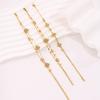 Titanium Steel Bracelet, Double-layer Four-leaf Clover Bracelet for Girls, European and American Light Luxury Bracelet, High-end Sense Does Not Fade
