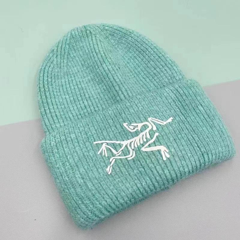 Rabbit Hair Warm Cold Hat Fashionable and Versatile Autumn and Winter Pullover Knitted Hat Men and Women Cold-proof Wool Hat