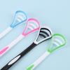 1Pcs Silicone Tongue Scraper Ergonomic Handle Double-Sided Fresher Breath Tongue Cleaner Oral Hygiene Tool