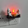 1 Halloween Ghost Figurine with Fire and Lights, Cute Ghost Design, Lighting Effect Atmosphere, Desktop Home Holiday Decoration Item